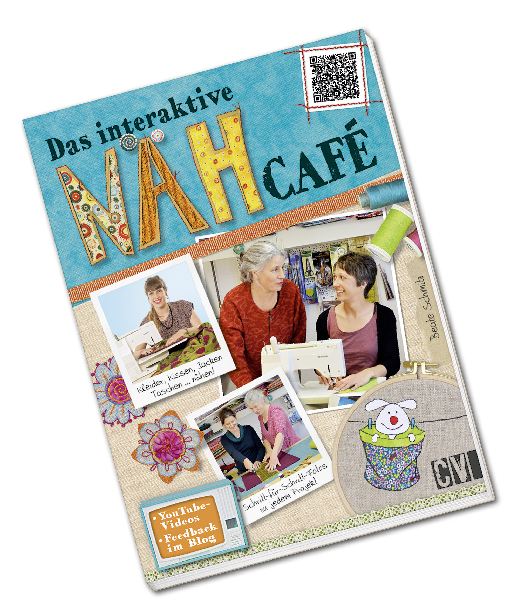 Das interaktive Nähcafé, Nähbuch, Nähanleitungen für Einsteiger und Fortgeschrittene, originalgroße Schnittmuster